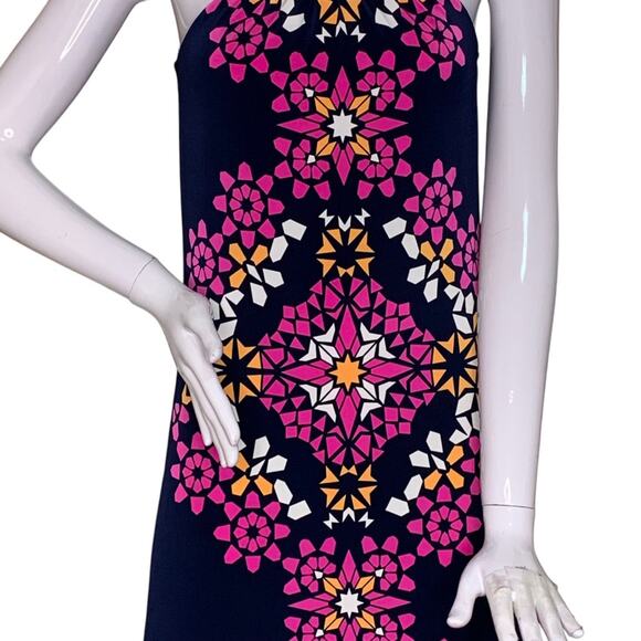 INC International Concept Halter Sleeveless Dress Geometric Print Size S - Picture 4 of 12